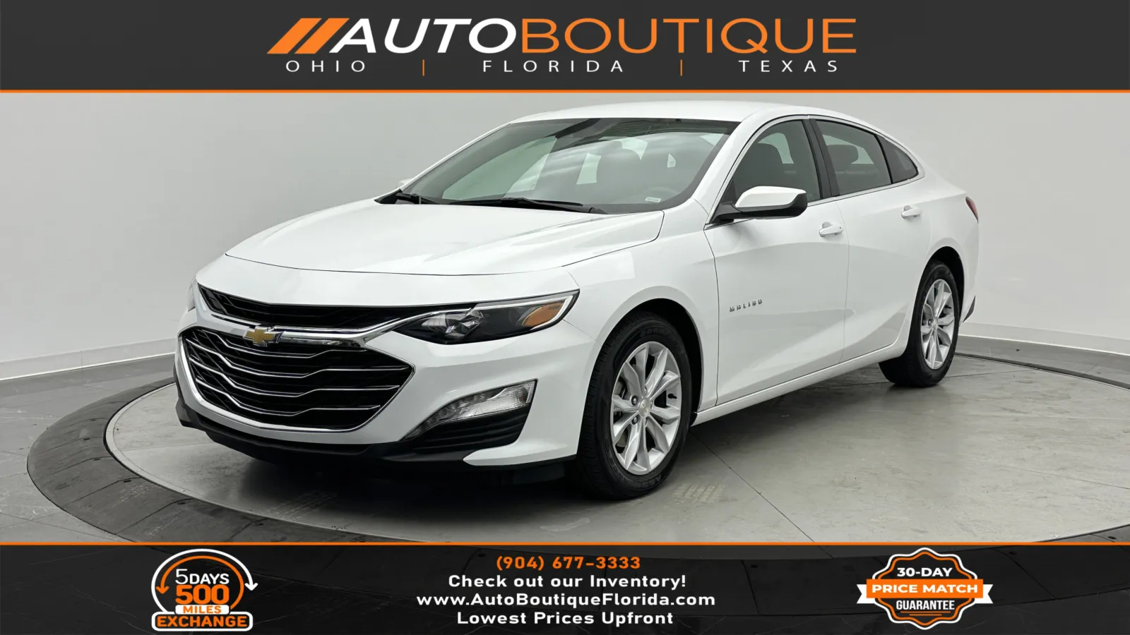 White 2025 Chevrolet Malibu LT for sale in Jacksonville, FL