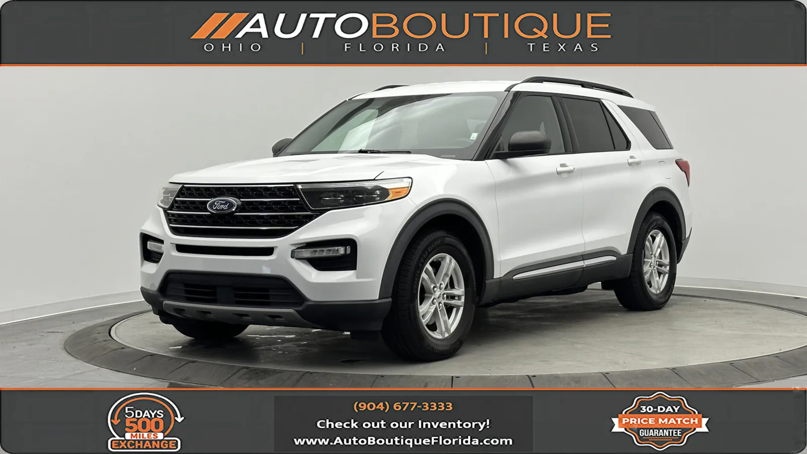 White 2020 Ford Explorer XLT for sale in Jacksonville, FL