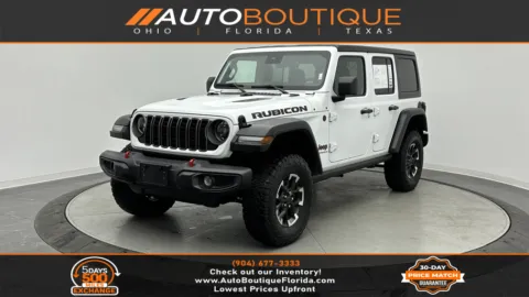 White 2025 Jeep Wrangler Rubicon for sale in Jacksonville, FL
