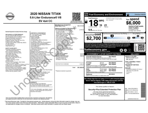 More photos of 2020 Nissan Titan SV at Auto Boutique Florida, FL