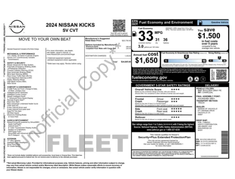 Photos of 2024 Nissan Kicks SV for sale in Jacksonville, FL at Auto Boutique Florida