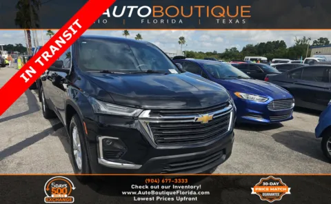 Black 2022 Chevrolet Traverse LS for sale in Jacksonville, FL