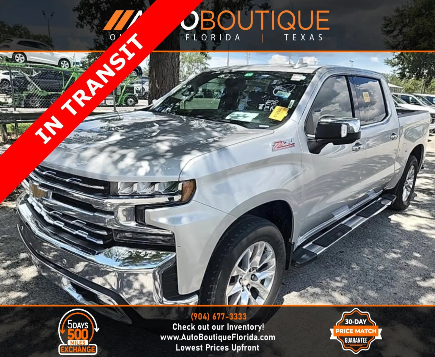 Silver 2022 Chevrolet Silverado 1500 LTD LTZ for sale in Jacksonville, FL