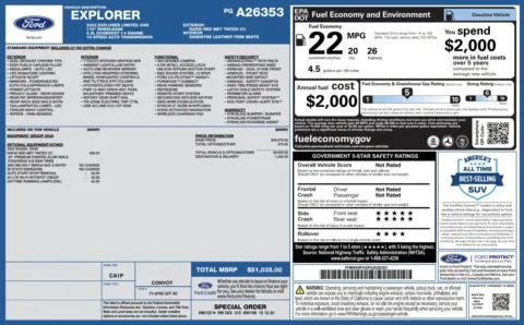 Photos of 2023 Ford Explorer Limited for sale in Jacksonville, FL at Auto Boutique Florida