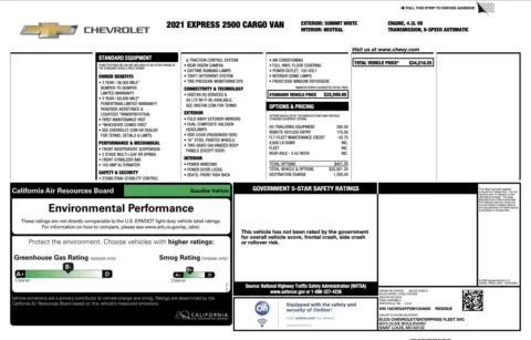 More photos of 2021 Chevrolet Express Cargo Van 2500 at Auto Boutique Florida, FL