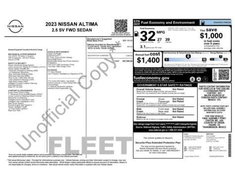 More photos of 2023 Nissan Altima 2.5 SV at Auto Boutique Florida, FL