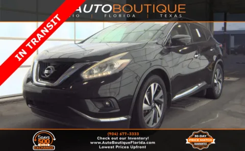 Black 2017 Nissan Murano Platinum for sale in Jacksonville, FL