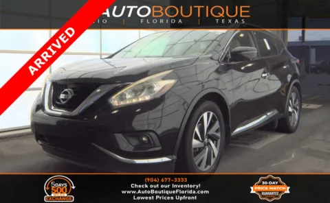 Black 2017 Nissan Murano Platinum for sale in Jacksonville, FL
