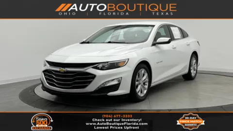 White 2021 Chevrolet Malibu LT for sale in Jacksonville, FL