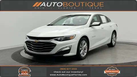 White 2021 Chevrolet Malibu LT for sale in Jacksonville, FL