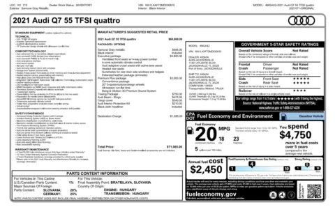 More photos of 2021 Audi Q7 Premium Plus at Auto Boutique Florida, FL