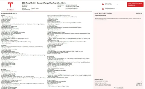 More photos of 2021 Tesla Model 3 Standard Range Plus at Auto Boutique Florida, FL