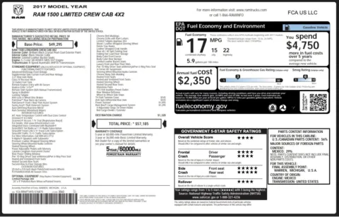 Photos of 2017 Ram 1500 Limited for sale in Jacksonville, FL at Auto Boutique Florida