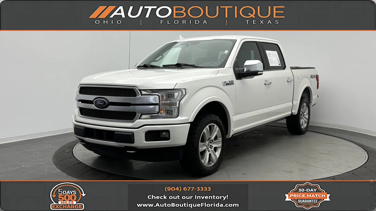 2018 Ford F-150 Platinum for sale in Jacksonville, FL