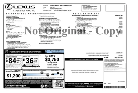Photos of 2024 Lexus NX 450h+ Luxury for sale in Jacksonville, FL at Auto Boutique Florida