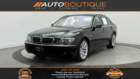 Black 2007 BMW 7 Series 750i for sale in Jacksonville, FL