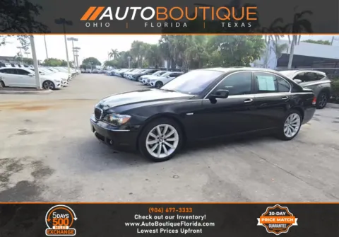 Black 2007 BMW 7 Series 750i for sale in Jacksonville, FL