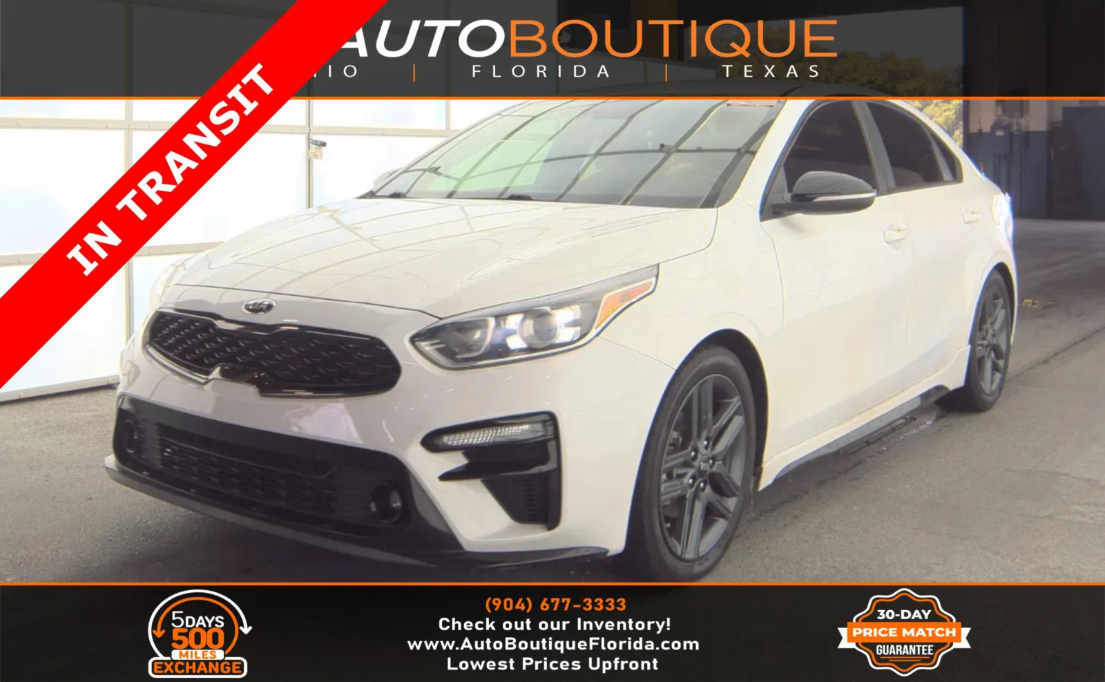 White 2020 Kia Forte GT-Line for sale in Jacksonville, FL