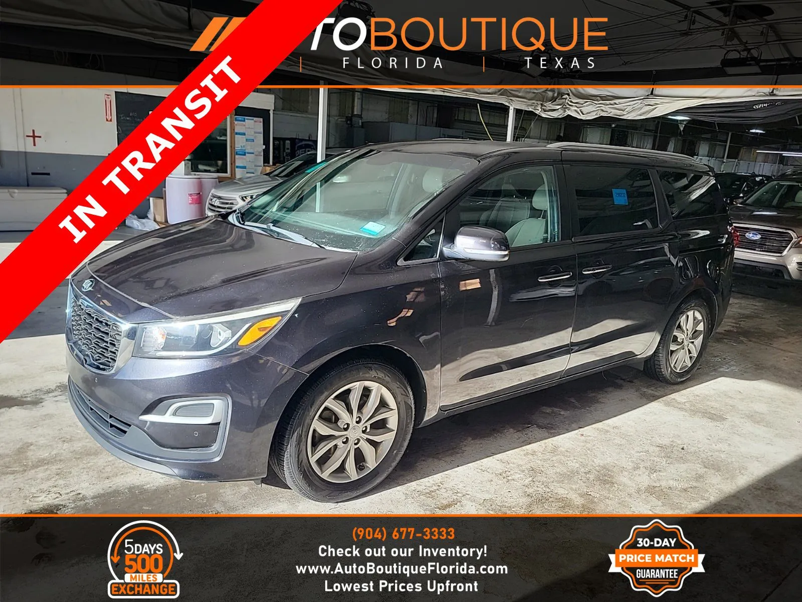 Gray 2019 Kia Sedona EX for sale in Jacksonville, FL