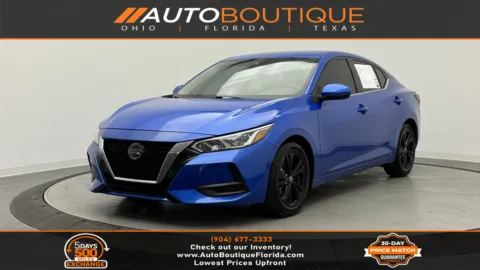 Blue 2021 Nissan Sentra SV for sale in Jacksonville, FL