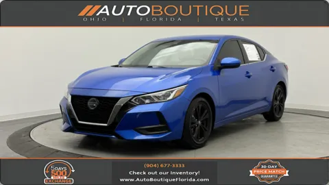 Blue 2021 Nissan Sentra SV for sale in Jacksonville, FL