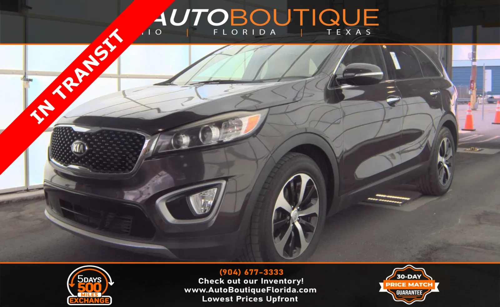 Brown 2017 Kia Sorento EX for sale in Jacksonville, FL