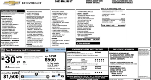 Photos of 2023 Chevrolet Malibu LT for sale in Jacksonville, FL at Auto Boutique Florida