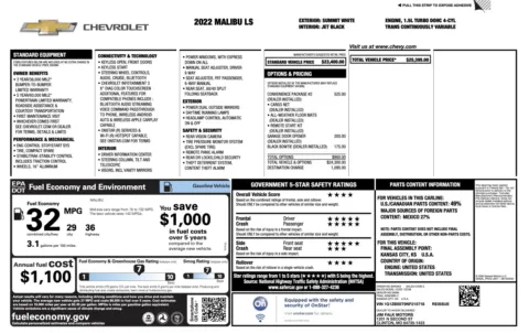 More photos of 2022 Chevrolet Malibu LS at Auto Boutique Florida, FL