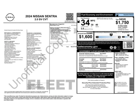 More photos of 2024 Nissan Sentra SV at Auto Boutique Florida, FL