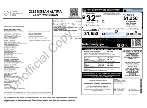 More photos of 2025 Nissan Altima SV at Auto Boutique Florida, FL