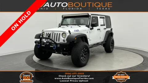 White 2017 Jeep Wrangler Unlimited Sport for sale in Jacksonville, FL