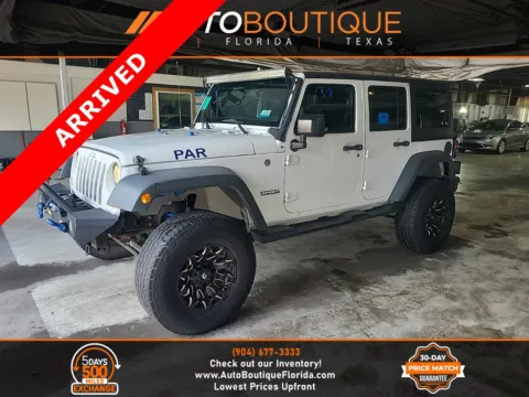 White 2017 Jeep Wrangler Unlimited Sport for sale in Jacksonville, FL