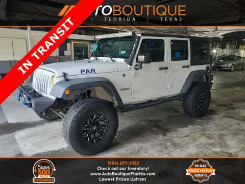 White 2017 Jeep Wrangler Unlimited Sport for sale in Jacksonville, FL