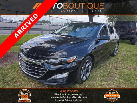 Black 2020 Chevrolet Malibu LT for sale in Jacksonville, FL