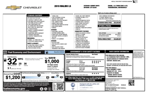 Photos of 2019 Chevrolet Malibu LS for sale in Jacksonville, FL at Auto Boutique Florida