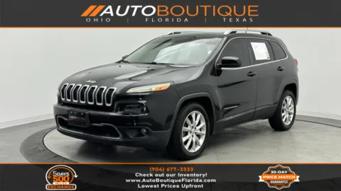 Black 2015 Jeep Cherokee Limited for sale in Jacksonville, FL
