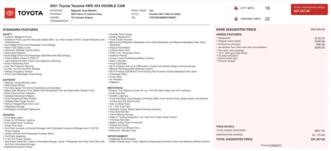 Photos of 2021 Toyota Tacoma SR5 for sale in Jacksonville, FL at Auto Boutique Florida