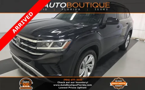 Black 2021 Volkswagen Atlas 2.0T SE w/Technology for sale in Jacksonville, FL
