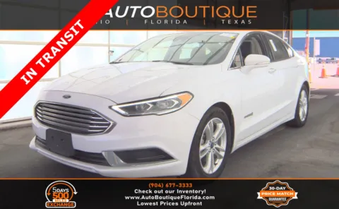 White 2018 Ford Fusion Hybrid SE for sale in Jacksonville, FL