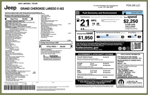 Photos of 2021 Jeep Grand Cherokee Laredo X for sale in Jacksonville, FL at Auto Boutique Florida