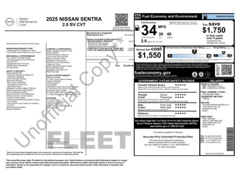 More photos of 2025 Nissan Sentra SV at Auto Boutique Florida, FL