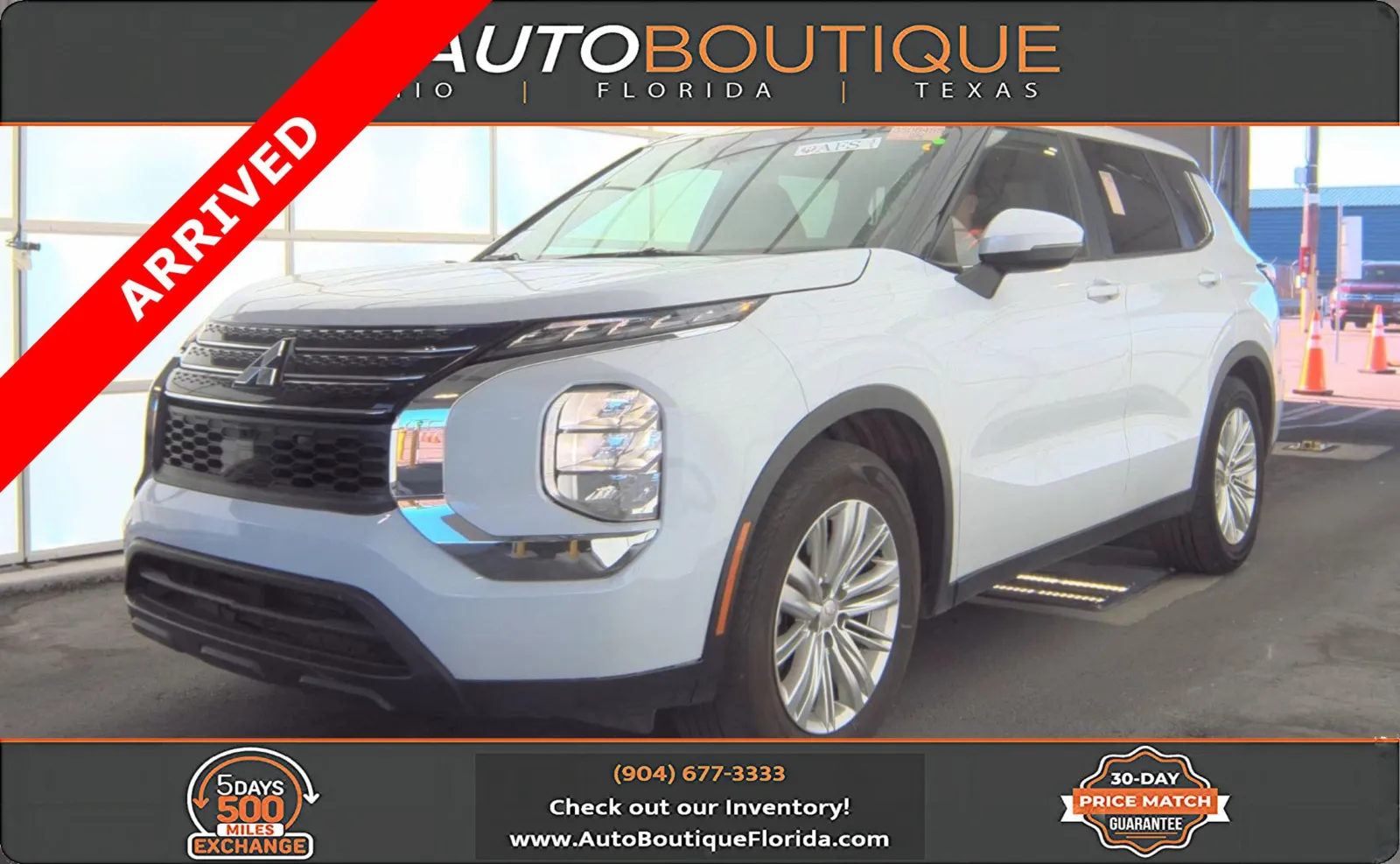 White 2023 Mitsubishi Outlander ES for sale in Jacksonville, FL