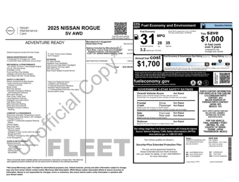 More photos of 2025 Nissan Rogue SV at Auto Boutique Florida, FL