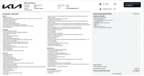More photos of 2021 Kia Rio S at Auto Boutique Florida, FL