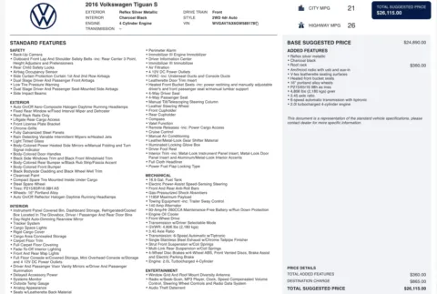 More photos of 2016 Volkswagen Tiguan S at Auto Boutique Florida, FL