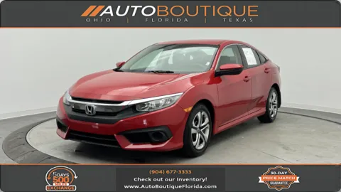 Red 2016 Honda Civic Sedan LX for sale in Jacksonville, FL