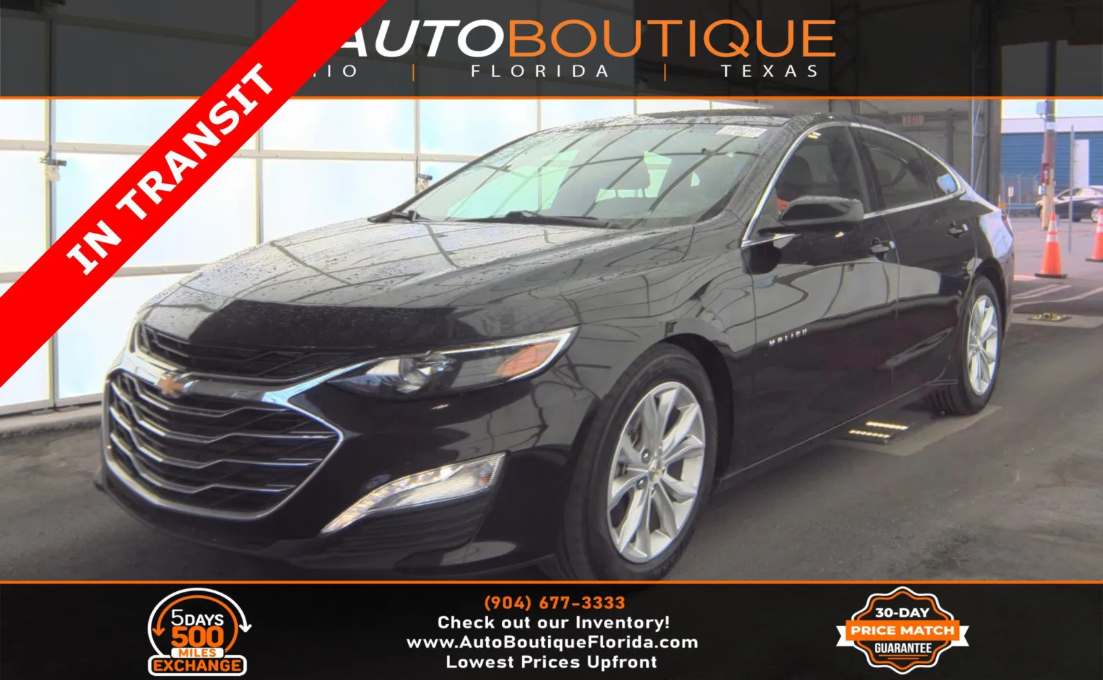 Black 2021 Chevrolet Malibu LT for sale in Jacksonville, FL