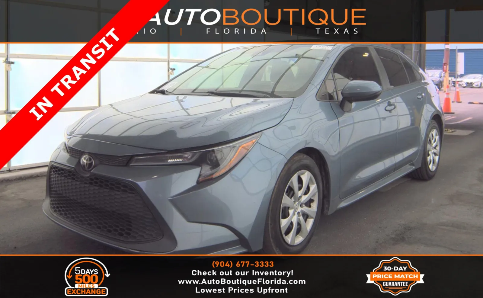 Gray 2021 Toyota Corolla LE for sale in Jacksonville, FL