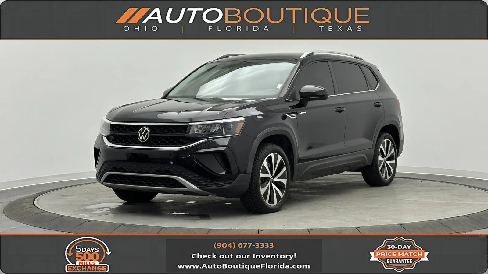 Black 2022 Volkswagen Taos SE for sale in Jacksonville, FL