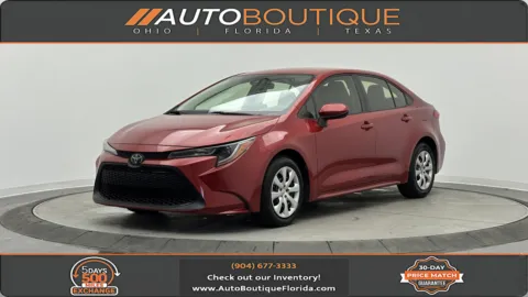 Red 2021 Toyota Corolla LE for sale in Jacksonville, FL